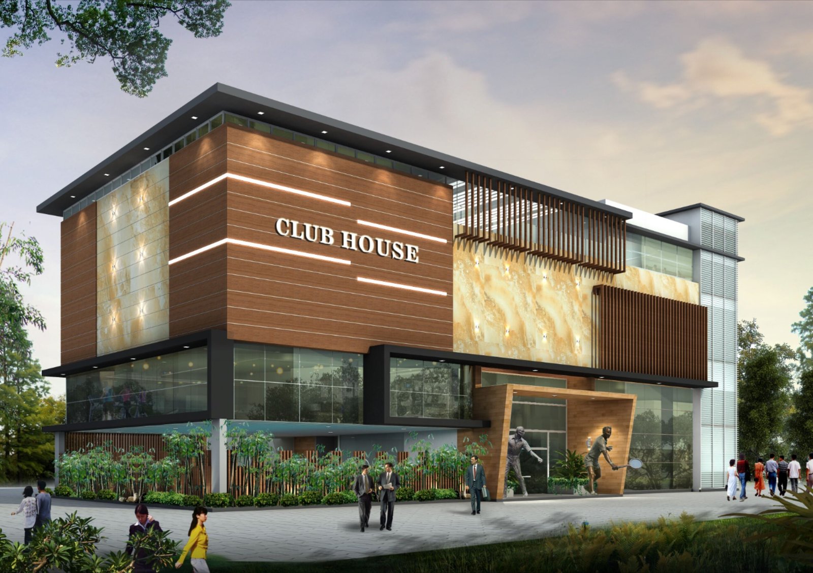 Clubhouse with modern facilities
